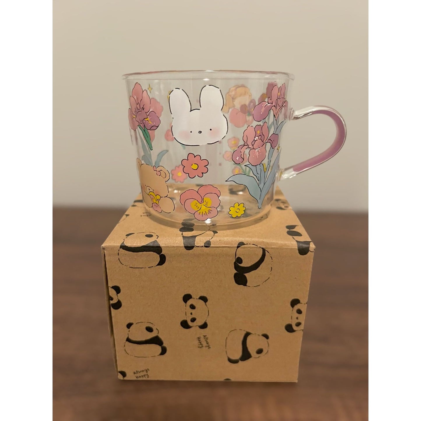 Glass Cup (Bunny Purple)