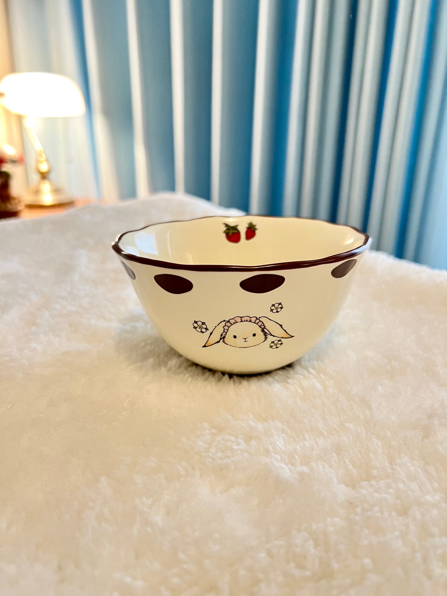 Vintage Bunny Bowl 4.5" (Cream)