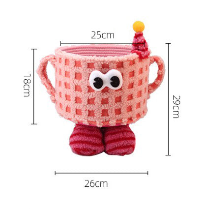 Cotton Storage Basket (Little Monster Pink)