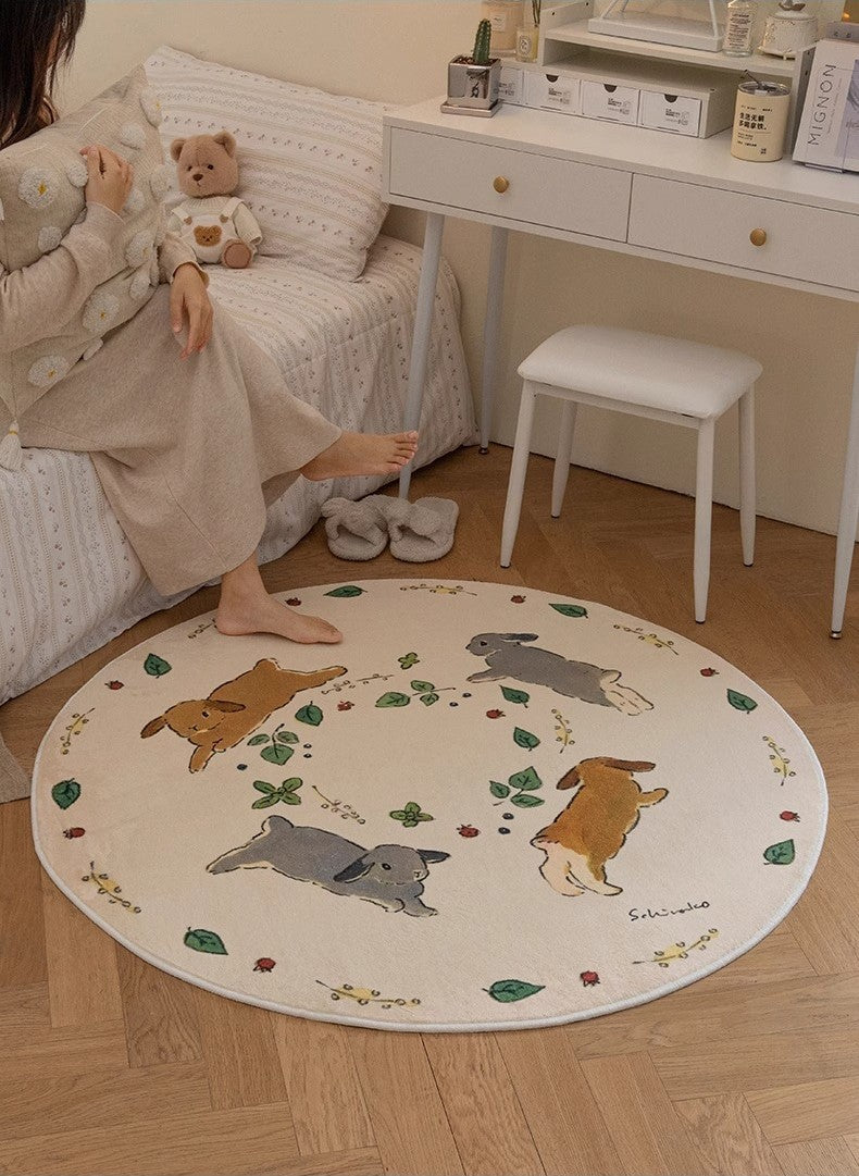 Bedside Rug (Bunny Running)