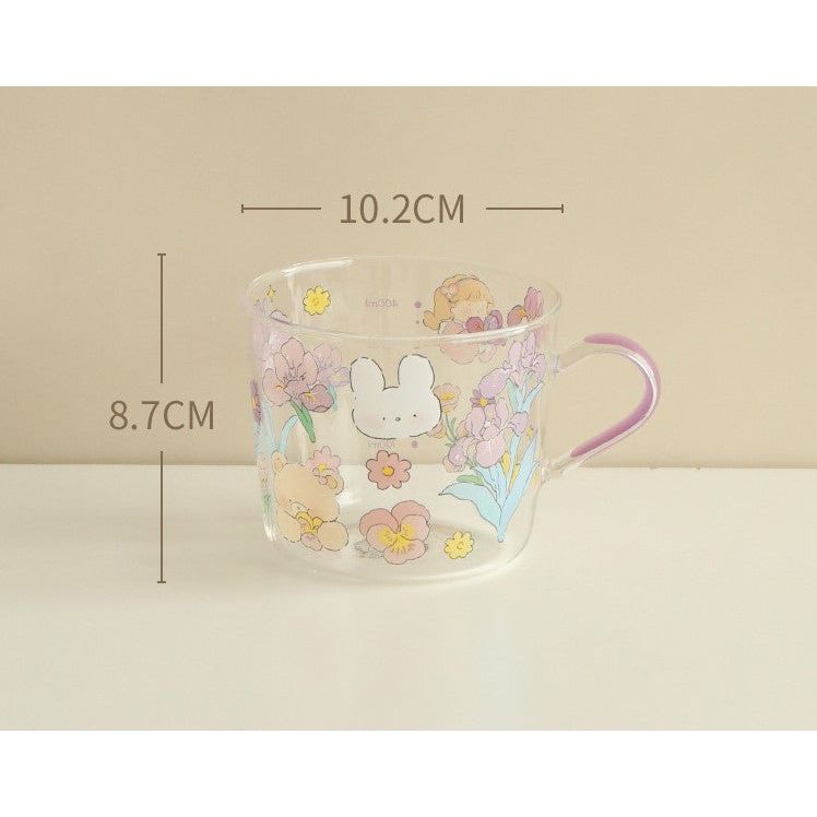Glass Cup (Bunny Purple)