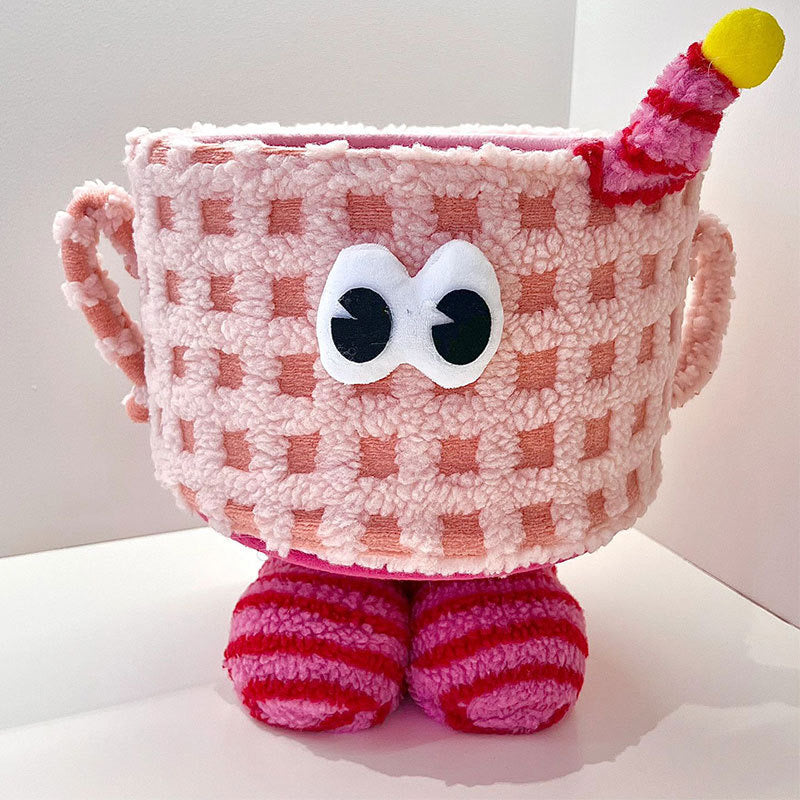 Cotton Storage Basket (Little Monster Pink)