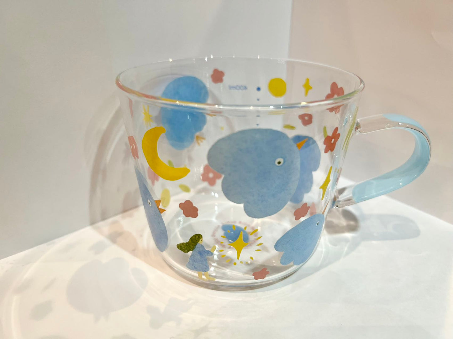 Glass Cup (Bird Blue)