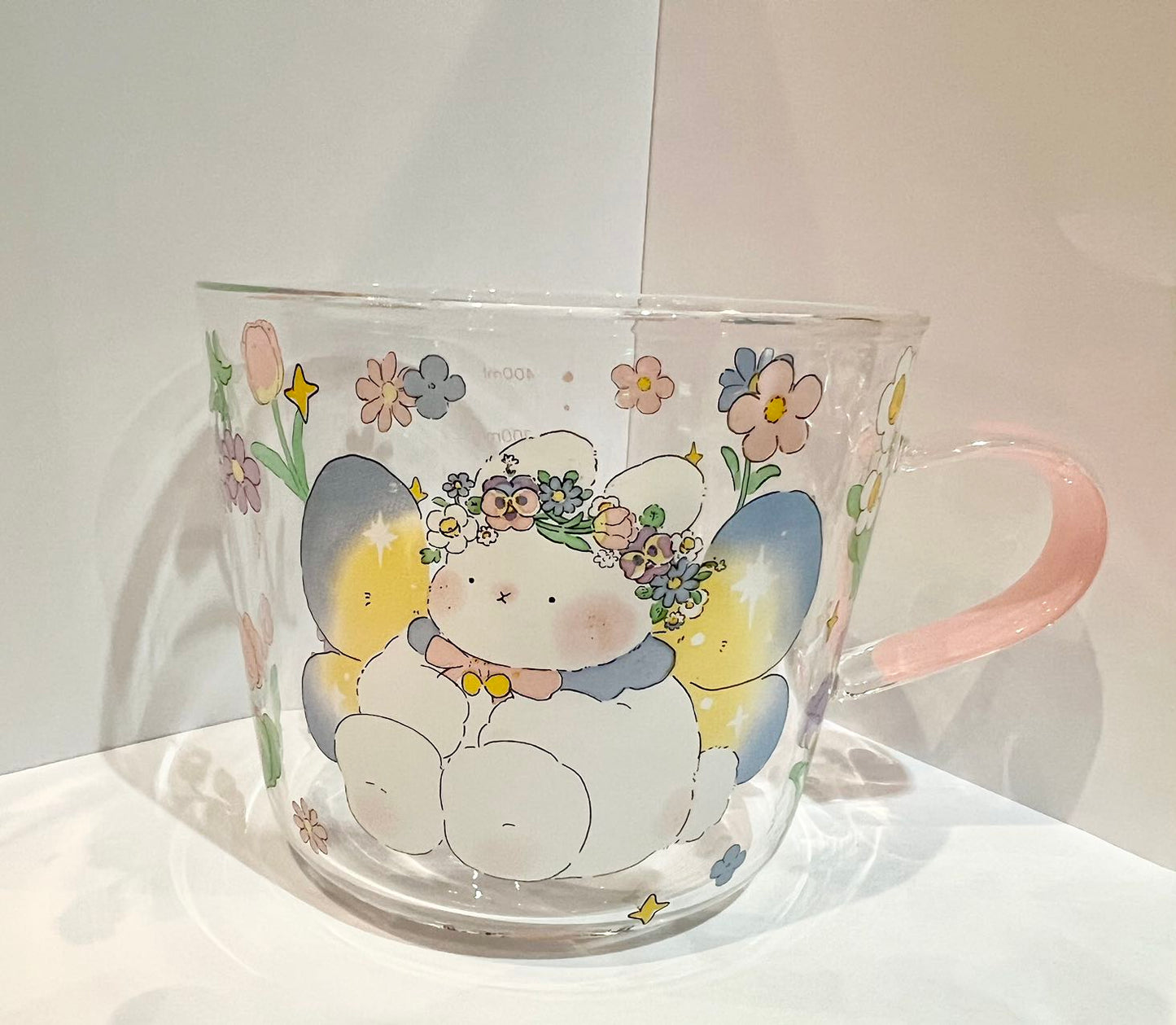 Glass Cup (Bunny Pink)