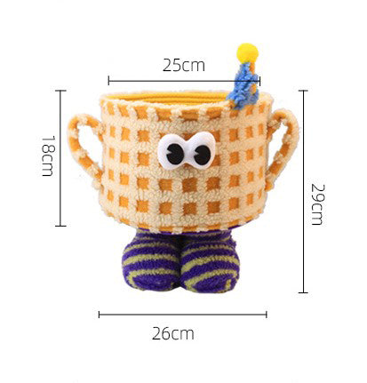 Cotton Storage Basket (Little Monster Yellow)