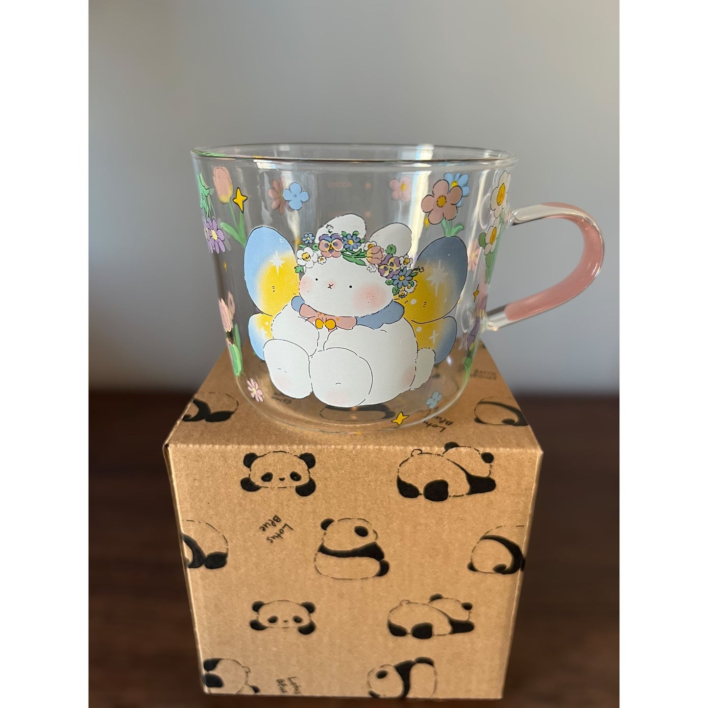 Glass Cup (Bunny Pink)