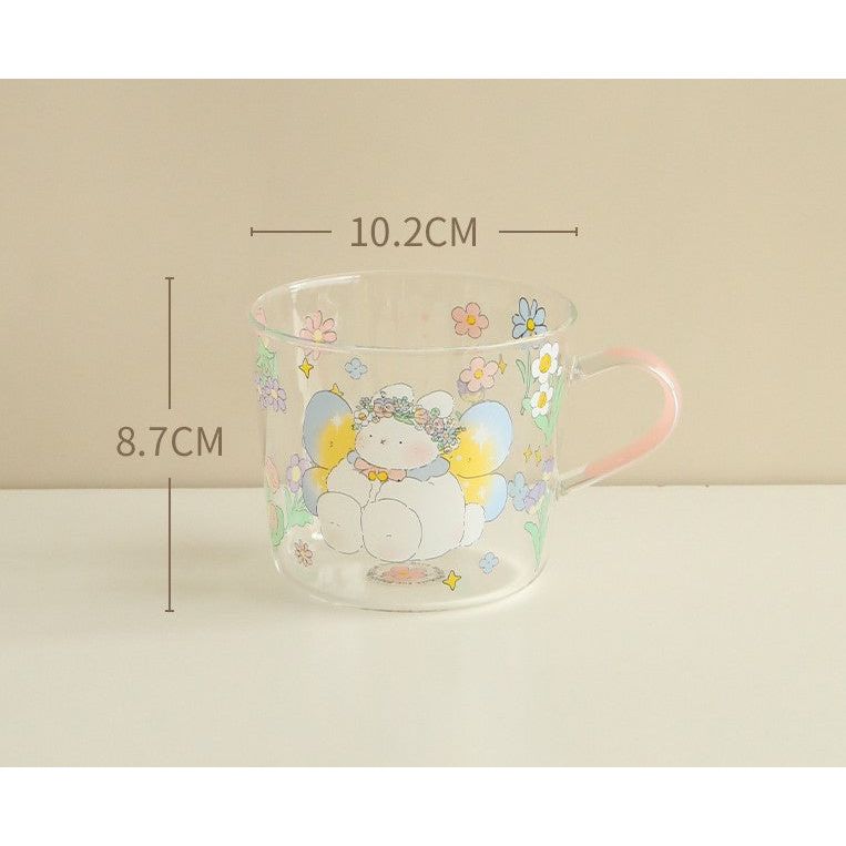 Glass Cup (Bunny Pink)