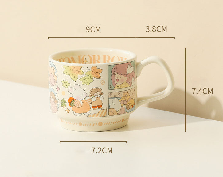 Stackable Ceramic Cup (Autumn)