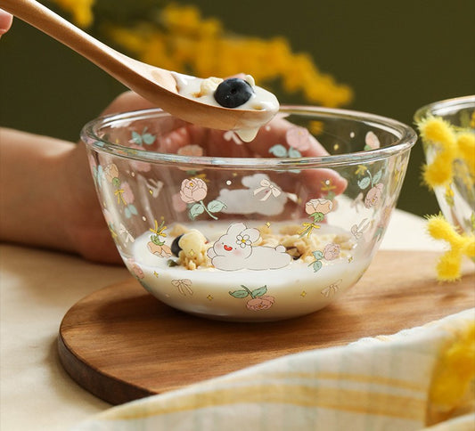 Glass Bowl (Pink)