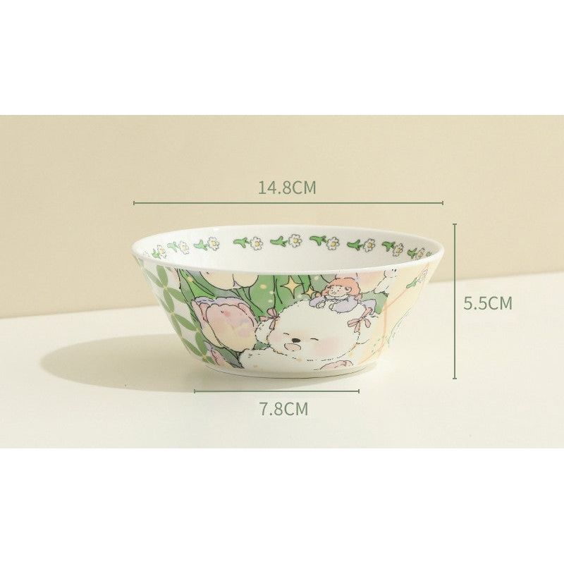 Ceramic Bowl (Bunny Star) 6"
