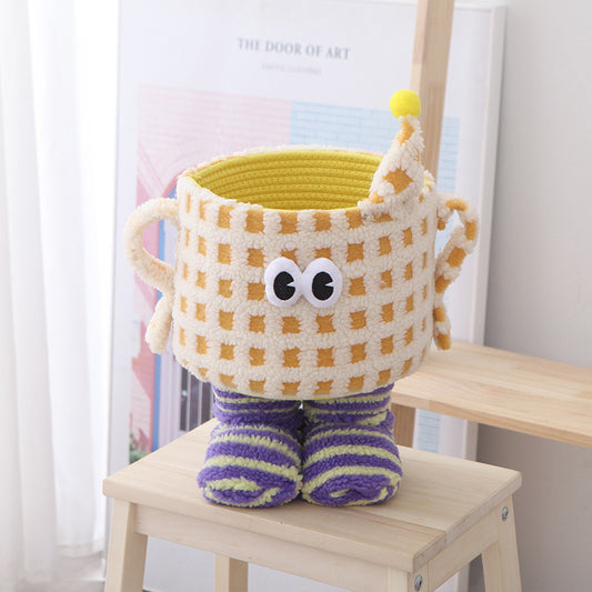 Cotton Storage Basket (Little Monster Yellow)