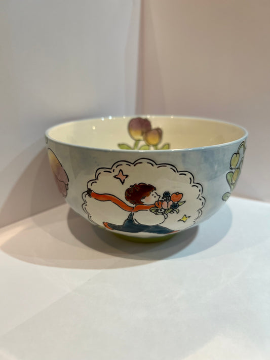 Hand-Painted Ceramic Bowl (Boy) 5"