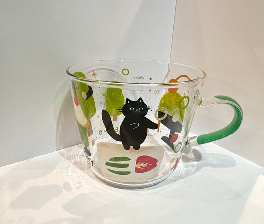 Glass Cup (Cat Green)