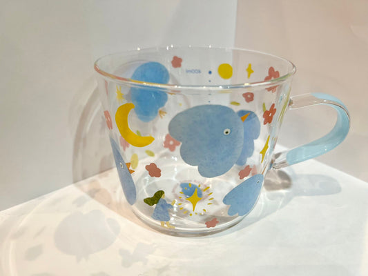 Glass Cup (Bird Blue)