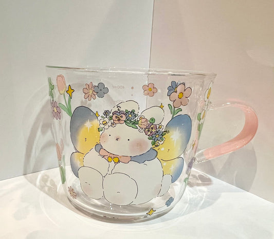 Glass Cup (Bunny Pink)