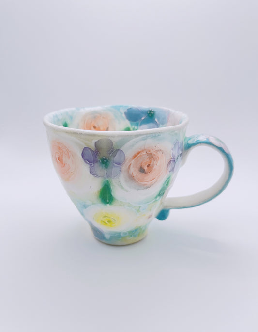 Yuzuriha Flower Mug 锦花纹