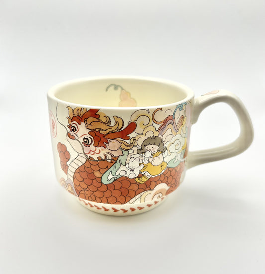 Stackable Ceramic Cup (Dragon Gourd)