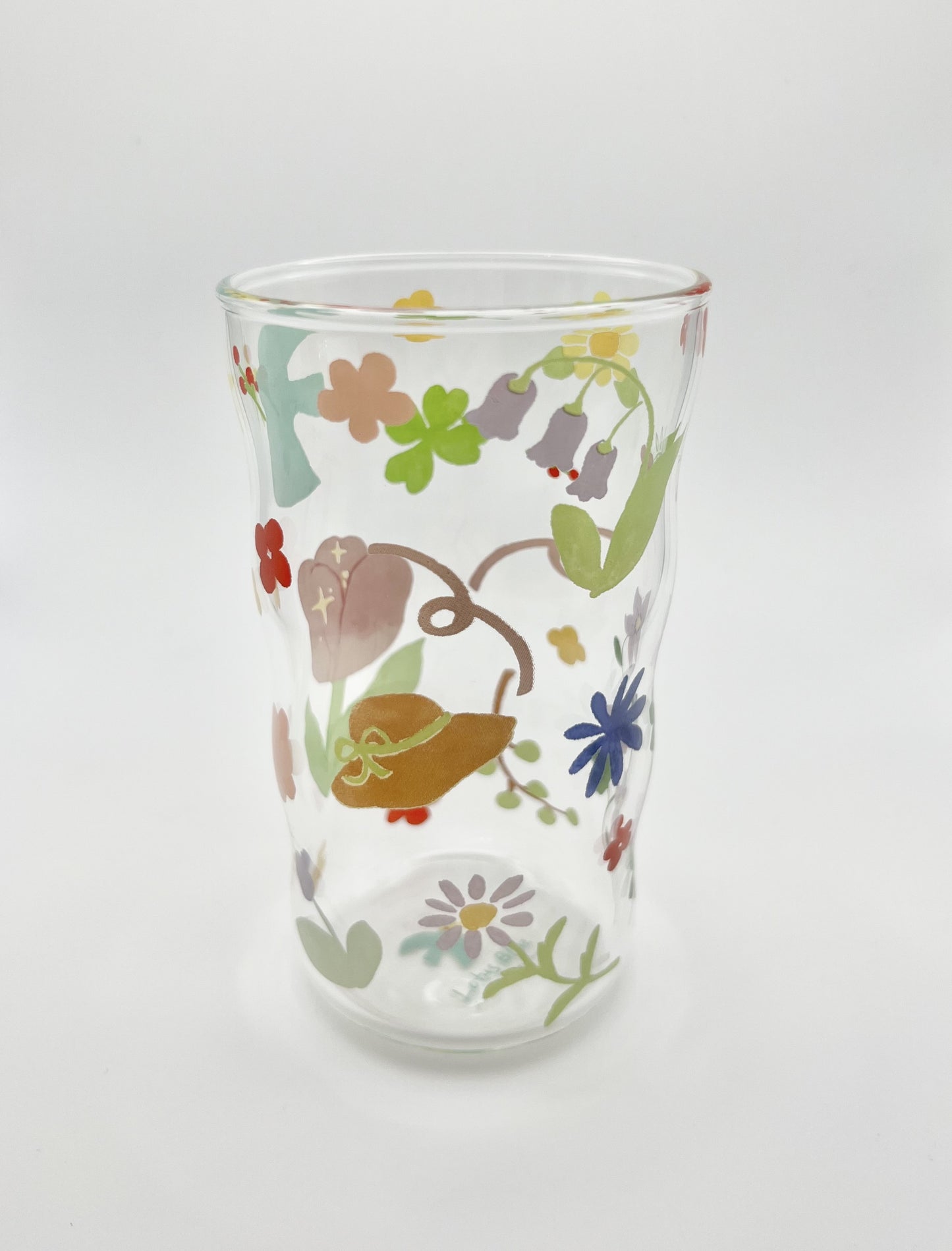 Glass Cup (Bird Flower Tall)