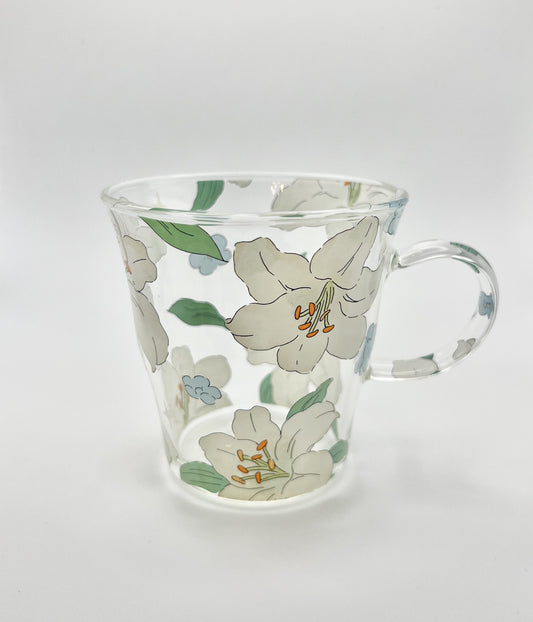 Glass Mug (Lily White)