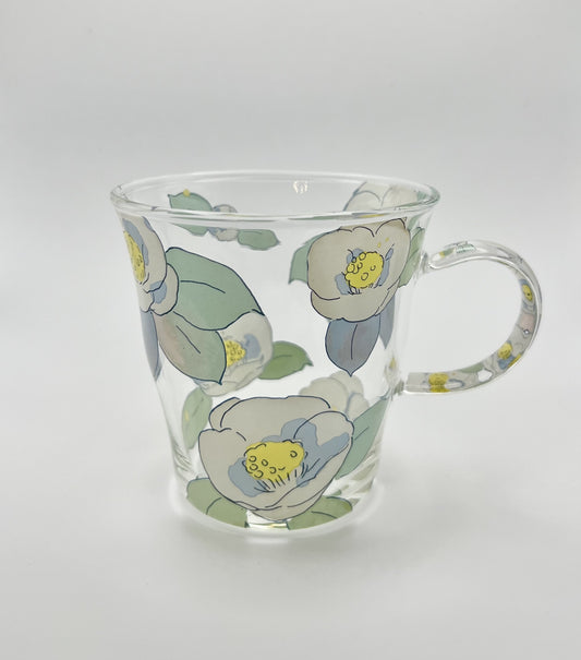 Glass Mug (Camellia White)