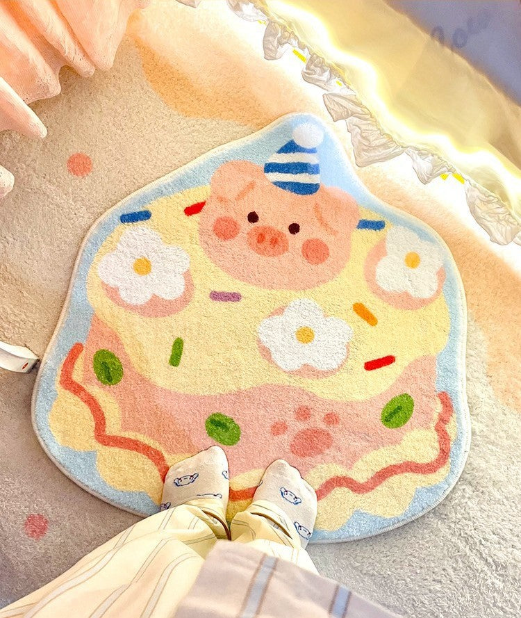 Bedside Rug (Piggy Cake)