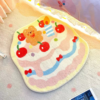 Bedside Rug (Bear Cherry Cake)