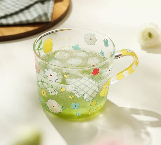 Glass Cup (Star Flower)