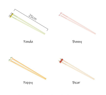 Animal Alloy Chopsticks set (4 pairs)