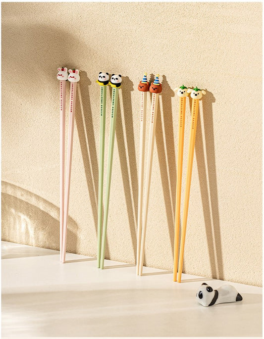 Animal Alloy Chopsticks set (4 pairs)