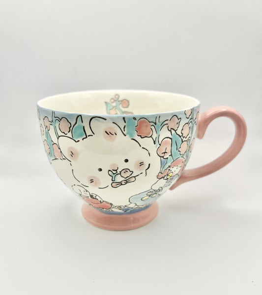 Hand-Painted Ceramic Cup (Bellflower)
