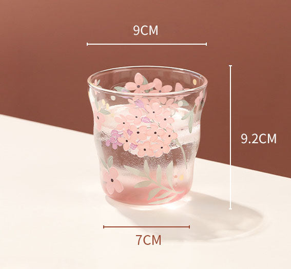 Glass Cup (Hyacinth Pink Short)