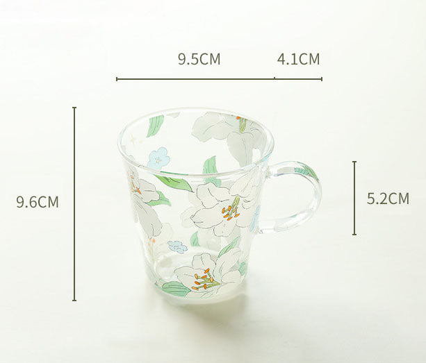 Glass Mug (Lily White)