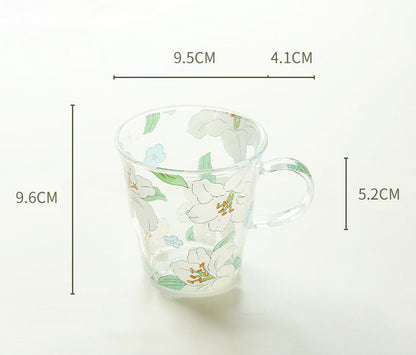 Glass Mug (Lily White)