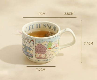 Stackable Ceramic Cup (Winter)